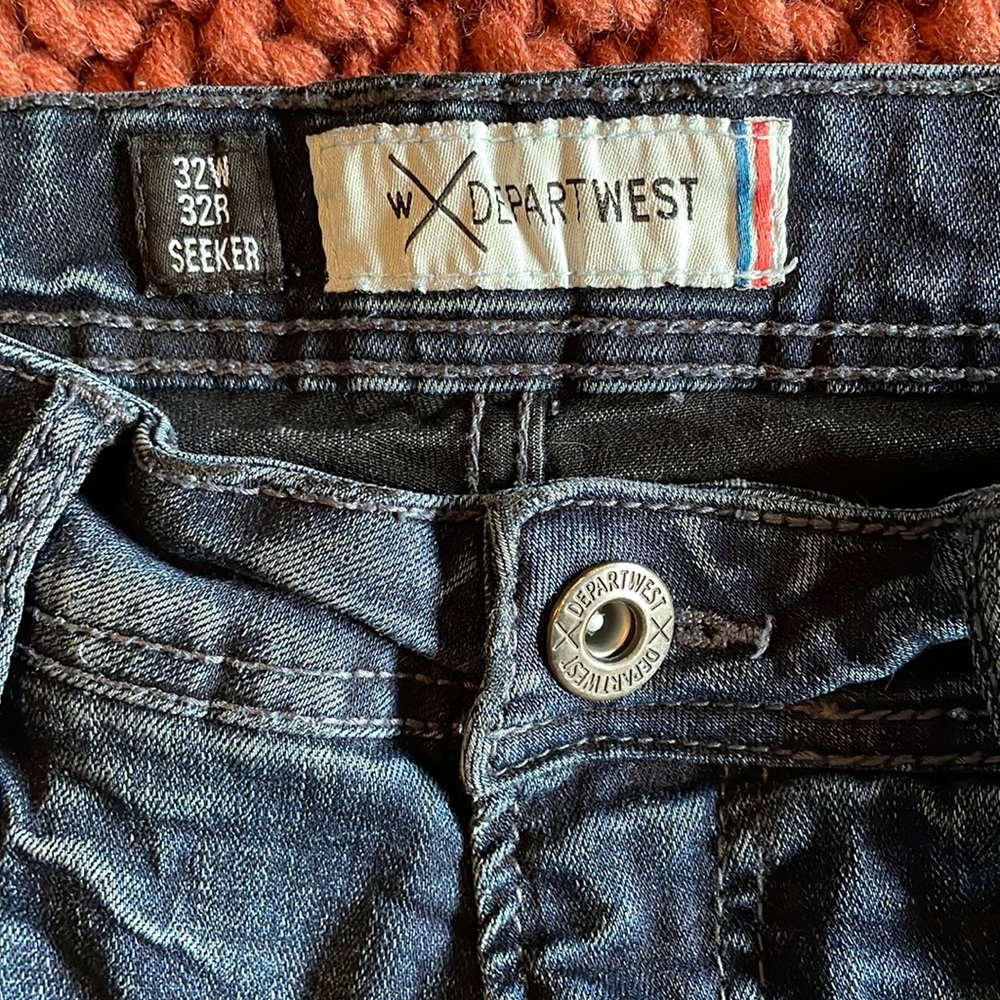 Mens Depart West dark wash Seeker jeans